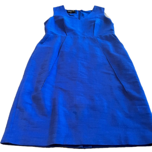 Jones New York Vibrant Blue Sleeveless Midi Dress - Picture 2 of 14